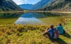 Horská turistika, jazero, Vysoké Taury, Rakúsko