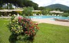Bazén a zahrada, Hotel Panoramic ***, Toskánsko, Itálie
