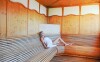 K dispozici je ve wellness také sauna