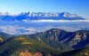 Pohled z druhého nejvyššího vrcholku Nízkých Tater Chopok 