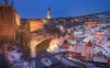 Krásné UNESCO město Český Krumlov je co by kamenem dohodil