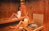 Součástí wellness centra je samozřejmě sauna