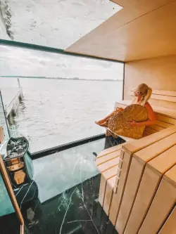 Sauna, Grand HT Houseboats, Mielno, Baltské moře, Polsko