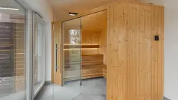 Sauna, Apartament Karwica Zapach Lasu, Mazury, Poľsko