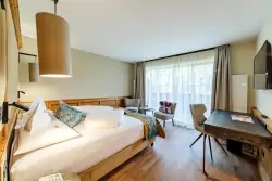 Moderní hotelový pokoj, Wellness & Vital-Hotel Erica ****, Deutschnofen, Itálie