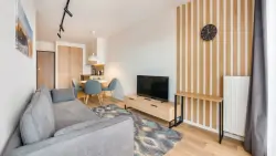Obývacia izba, Residence - Apartamenty Sun & Snow Jastrzębia Góra, Jastrzębia Góra, Poľsko