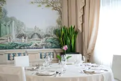 Freskókkal díszített étterem, Quisisana Hotel Terme & Beauty Farm ****, Abano Terme, Olaszország
