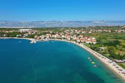 Pobrežie a pláž, Hotel BENI ***, Vrsi, Chorvátsko