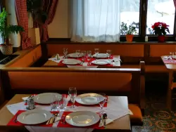Restaurace, Pension Concordia, Ramsau am Dachstein, Alpy, Rakousko