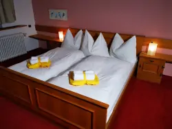 Dvojlůžkový pokoj, Pension Concordia, Ramsau am Dachstein, Alpy, Rakousko