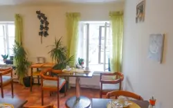 Reggeli, Linden Panzió, Český Krumlov