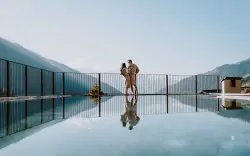Bazén s výhľadom, Hotel Bergschlössl ****, Lüsen