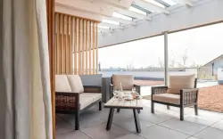 Kültéri terasz, BIO Thermalhotel Falkenhof ****, Bad Füssing, Németország