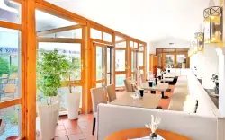 Reštaurácia s terasou, WAGNERS Hotel im Frankenwald ***superior, Steinwiesen, Nemecko