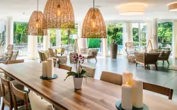 Snídaňová místnost, Hotel Villa Laurus ***, Meran, Itálie
