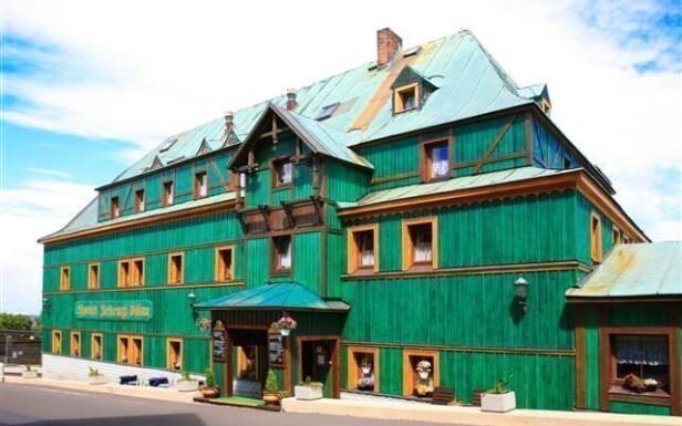 Hotel Zelený Dům leží v nejvýše položeném horském městečku