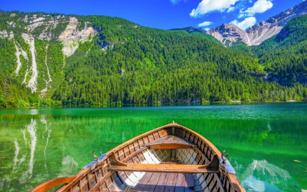 Národný park Adamello, Dolomity, Taliansko, príroda, jazero
