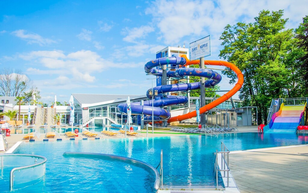 Aquapark Turčianske Teplice, bazén, tobogán, děti