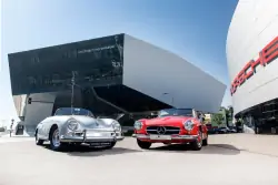 Muzeum Porsche a Muzeum Mercedes-Benz ve Stuttgartu
