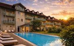 Hotel s bazénom, Hotel Ahornhof *** superior, Lindberg, Nemecko