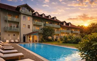 Hotel z basenem, Hotel Ahornhof ***superior, Lindberg, Niemcy