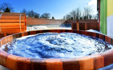 Venkovní vířivka ve wellness Hotelu Lesana *** Vysoké Tatry