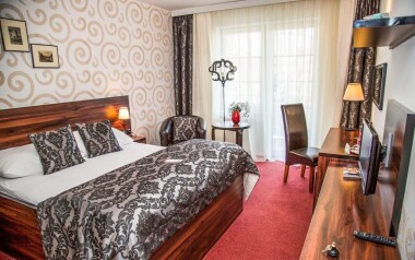 Luxusná izba a pohodlná posteľ, Parkhotel Morris Nový Bor