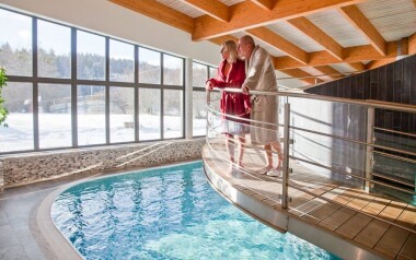 Těšte se na vstup do wellness s bazénem