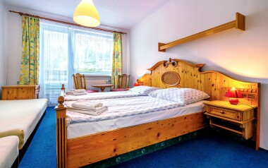 Pokoje, interiéry, Hotel Kolibřík na Šumavě