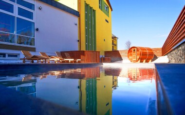 Venkovní bazén ve wellness Hotelu Lesana *** Vysoké Tatry