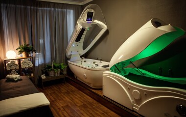 Ve wellness centru najdete vířivku, saunu i solárium