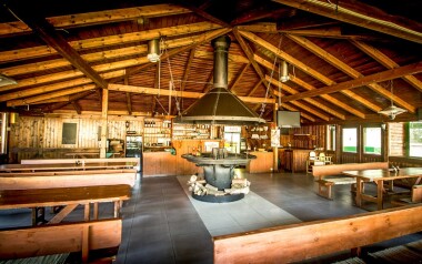Restaurace, ohniště, Hotel Sázavský ostrov, Sázava