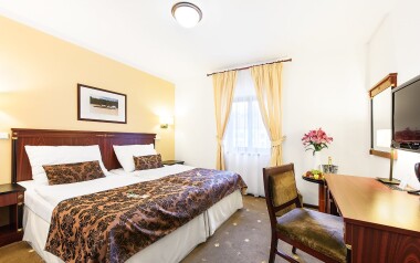 Interiéry pokojů, Hotel U Černého orla ****, Třebíč