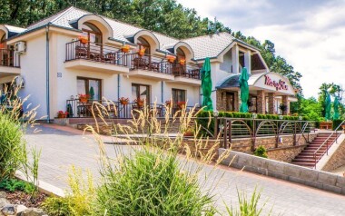 Ubytovanie sa nachádza iba 400 m od termálneho kúpaliska