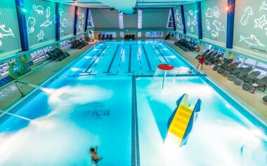 A szálloda modernizált víziparkkal rendelkezik