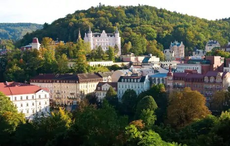 Történelmi városi táj, Spa Resort komplex Bristol Royal ****, Karlovy Vary, Karlovy Vary, Csehország