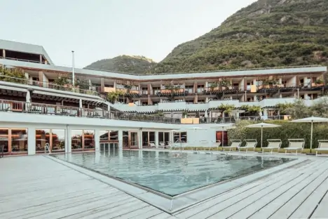 Bazén, Biohotel theiner's garten ****, Gargazzone BZ, Taliansko