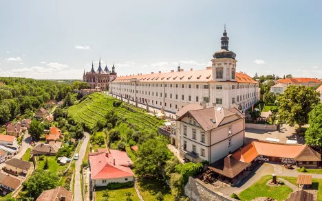 Kutná Hora a pohľad na Vilu pri Varhanári