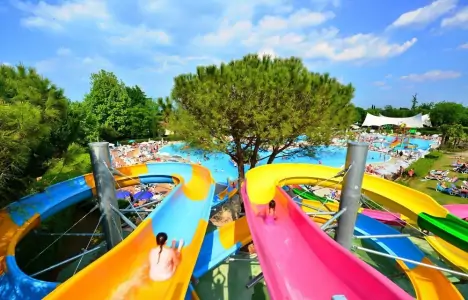 Bazény, Camping Bella Italia, Peschiera del Garda, Taliansko