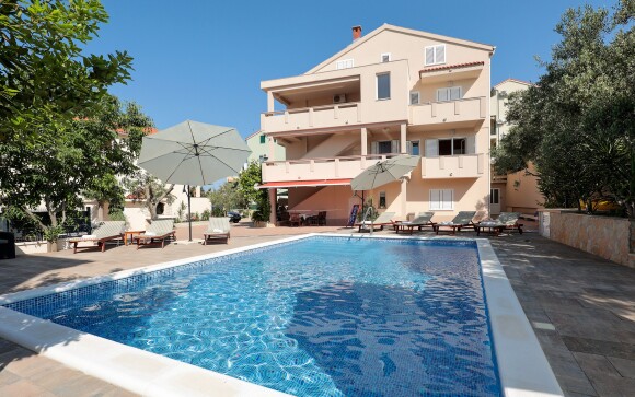 Bazén, Villa Katarina ***, Novalja, Pag, Chorvatsko