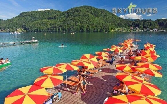 Jezero Klopeiner See přímo vybízí ke koupání