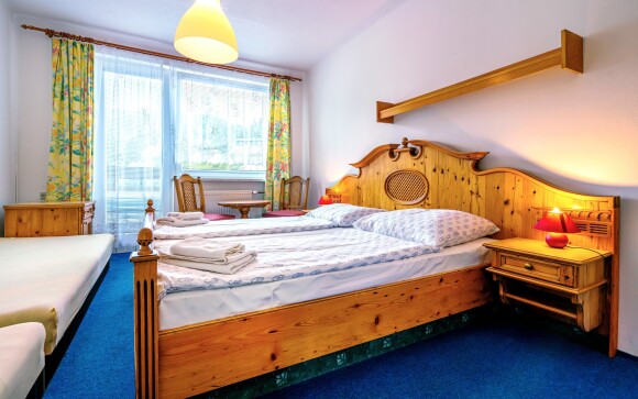 Pokoje, interiéry, Hotel Kolibřík na Šumavě