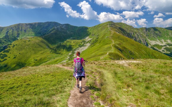 Turistika v horách, scenérie, Nízké Tatry, Slovensko