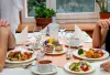 Stôl s jedlom, Hotel Barátság ***, Hajdúszoboszló, Hajdúszoboszló, Maďarsko
