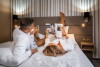 Pár na posteli, Wellness Hotel Laroba ****, Alsóörs, Balaton, Maďarsko