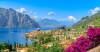 Tóparti panoráma a várossal, Hotel Sole ***, Malcesine, Olaszország