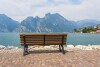 Lavička u jezera, Garda Hotel Forte Charme ****, Nago (TN), Itálie