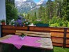 Záhradná terasa, Penzión Concordia, Ramsau am Dachstein, Alpy, Rakúsko