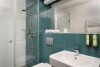 Moderná kúpeľňa, Hotel Yacht Wellness & Business ****, Siófok, Maďarsko