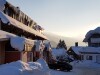 Górska zaśnieżona ulica, Hotel Tauplitzerhof ***, Tauplitz, Austria